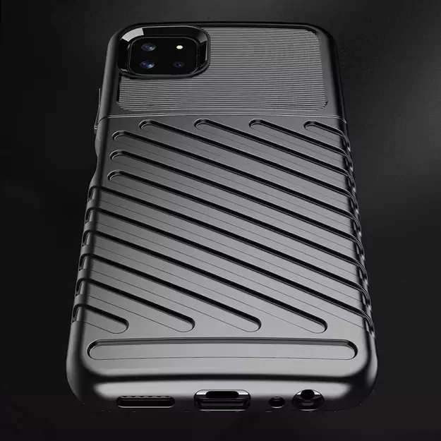 Thunder Case Flexible Tough Rugged Cover TPU Case for Samsung Galaxy A22 5G blue 5