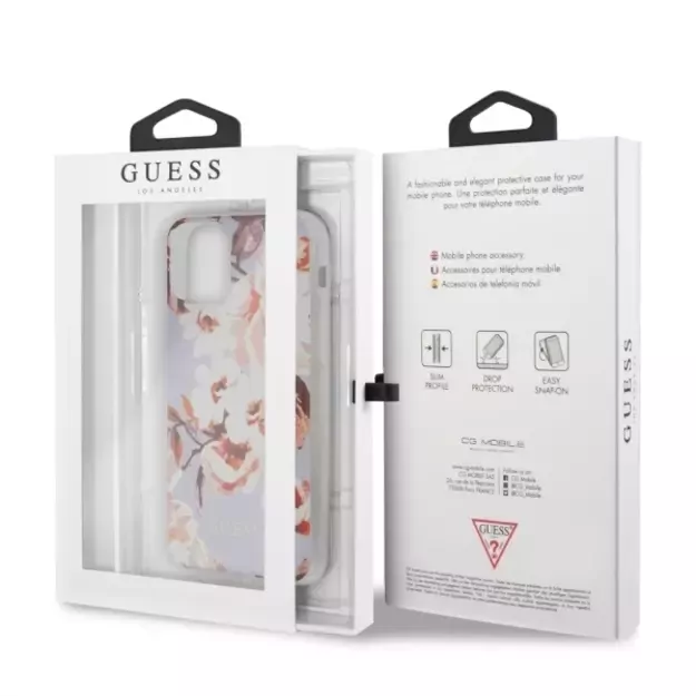 Guess GUHCN65IMLFL02 iPhone 11 Pro Max lilac/lilac N°2 Flower Collection 6