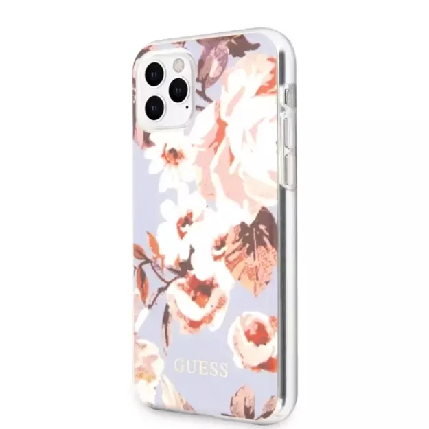 Guess GUHCN65IMLFL02 iPhone 11 Pro Max lilac/lilac N°2 Flower Collection 1