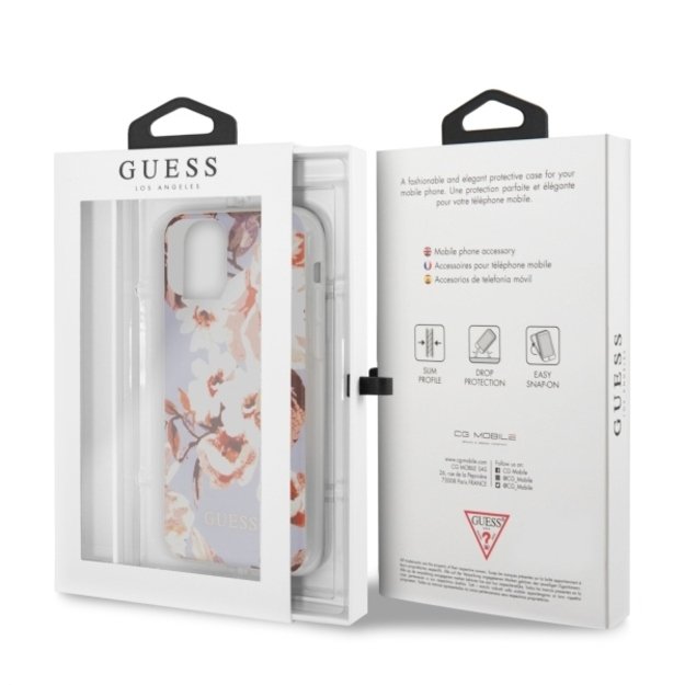 Guess GUHCN65IMLFL02 iPhone 11 Pro Max lilac/lilac N°2 Flower Collection 12