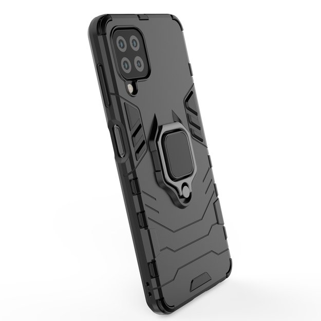 Ring Armor Case Kickstand Tough Rugged Cover for Samsung Galaxy A22 4G blue 14