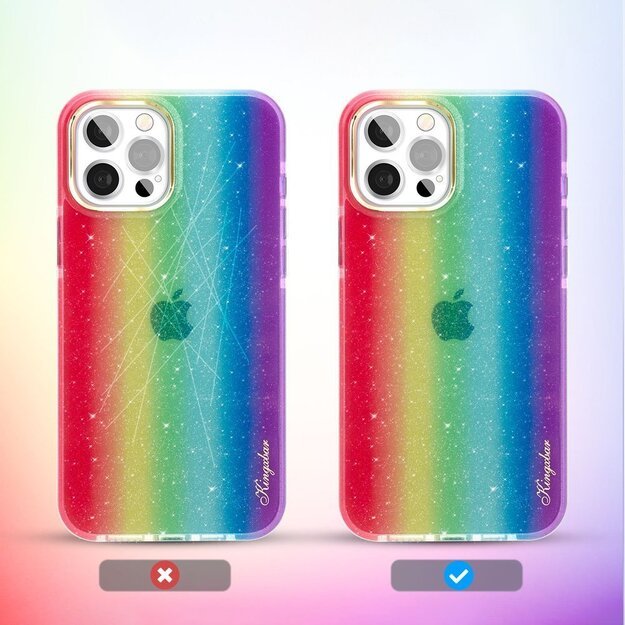 Kingxbar Ombre Case Back Cover for iPhone 12 Pro Max multicolour 7