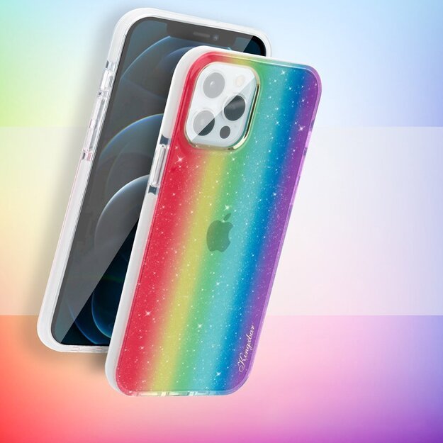 Kingxbar Ombre Case Back Cover for iPhone 12 Pro Max multicolour 10