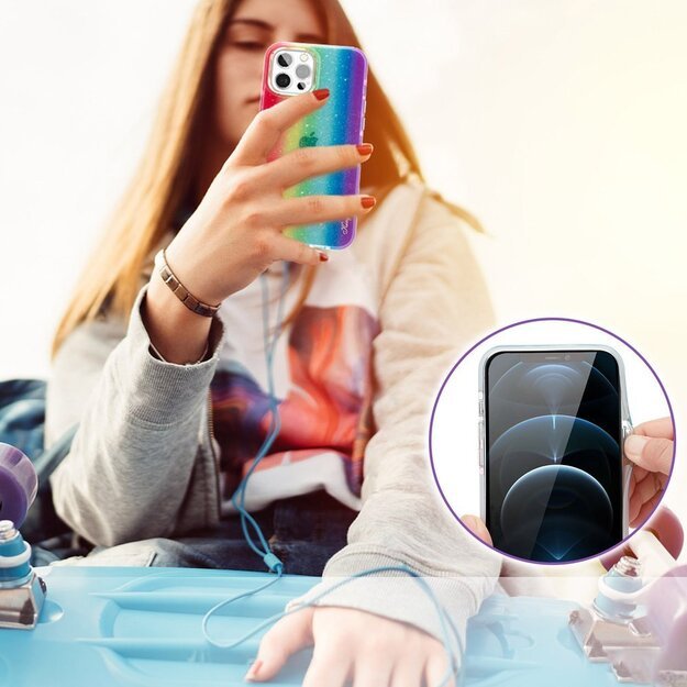 Kingxbar Ombre Case Back Cover for iPhone 12 Pro Max multicolour 12