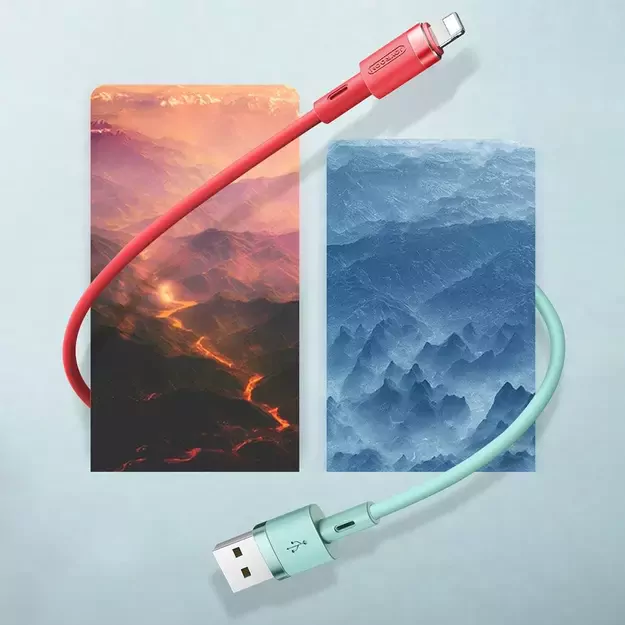 Joyroom Liquid Silicone Data Cable N2 USB-A / Lightning 2.4A 1.2m - White 4