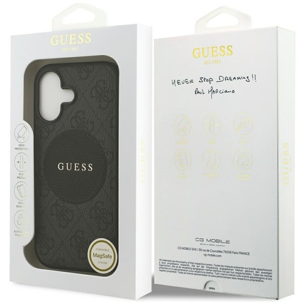 Guess 4G Circle Classic Logo MagSafe case for iPhone 17 - black 7