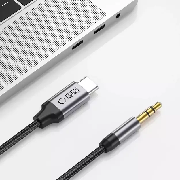 Tech-Protect UltraBoost audio USB-C / 3.5mm mini jack cable 1 m - black 6