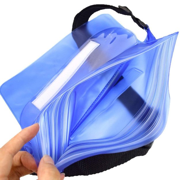 PVC waterproof pouch / waist bag - black 4