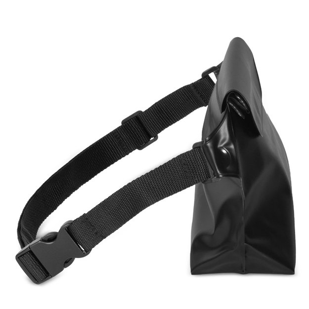 PVC waterproof pouch / waist bag - black 1