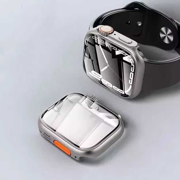 Tech-Protect Defense360 case for Apple Watch 7 / 8 / 9 (45 mm) - titanium orange 9