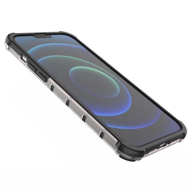 Honeycomb Case armor cover with TPU Bumper for iPhone 13 Pro Max blue 10