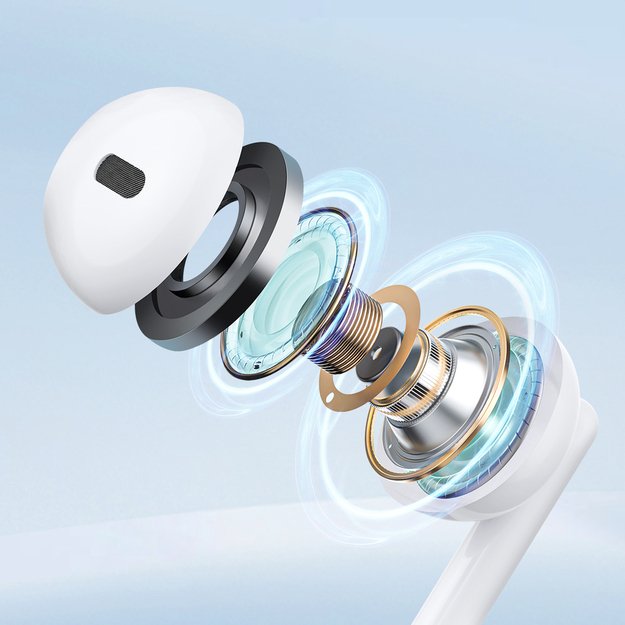 Joyroom JR-EW01 in-ear wired mini jack headphones with remote control - white 9