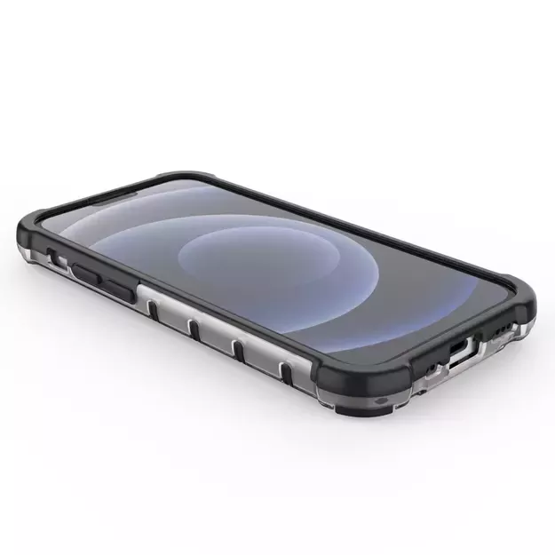 Honeycomb Case armor cover with TPU Bumper for iPhone 13 mini blue 11