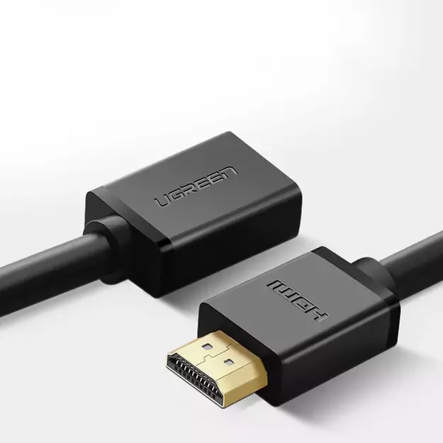 Ugreen HD107 10141 HDMI (Male) - HDMI (Female) 4K Cable 1m - Black 1