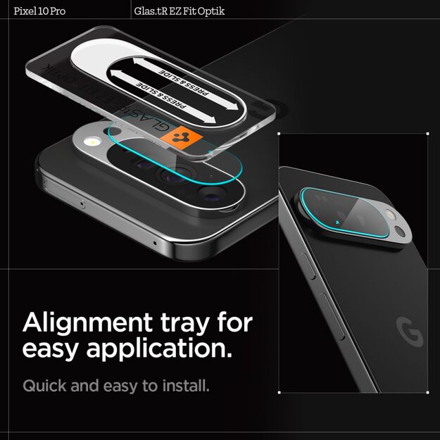 Spigen Optik Glas.tR Camera Cover 2-pack for Google Pixel 10 Pro 14