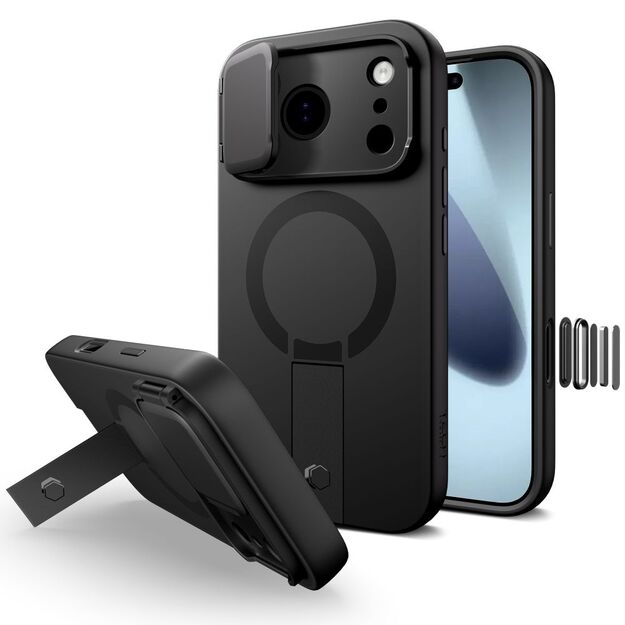 Tech-Protect Kevlar Aura MagSafe Case for iPhone 17 Pro Max - Black