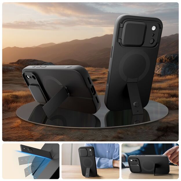 Tech-Protect Kevlar Aura MagSafe Case for iPhone 17 Pro Max - Black 3
