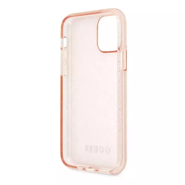 Guess GUHCN65PCGLPI iPhone 11 Pro Max pink/pink hard case Glitter 9