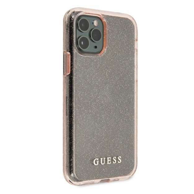 Guess GUHCN65PCGLPI iPhone 11 Pro Max pink/pink hard case Glitter 4