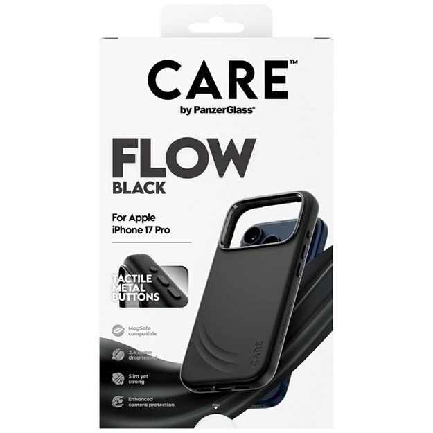 CARE by PanzerGlass Feature FLOW MagSafe Case for iPhone 17 Pro - Black 4