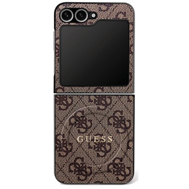 Guess 4G Classic MagSafe Case for Samsung Galaxy Z Flip 7 - Brown