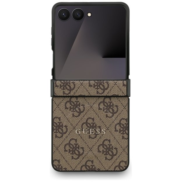 Guess 4G Classic MagSafe Case for Samsung Galaxy Z Flip 7 - Brown 1