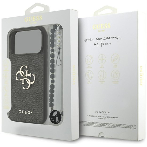 Guess 4G Strap 4G Classic Logo case for iPhone 17 Pro Max - black 7