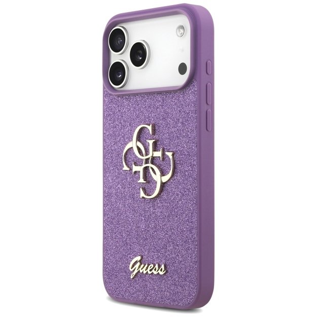 Guess Fixed Glitter Big 4G case for iPhone 17 Pro Max - purple 1
