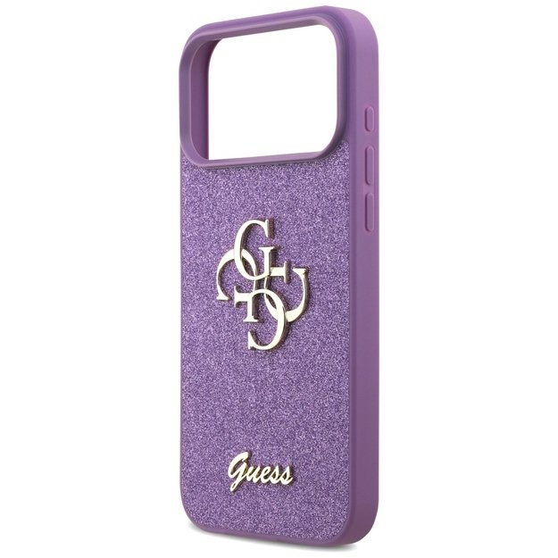 Guess Fixed Glitter Big 4G case for iPhone 17 Pro Max - purple 5