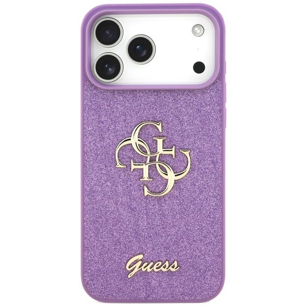Guess Fixed Glitter Big 4G case for iPhone 17 Pro Max - purple 2