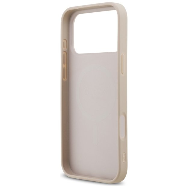 Guess Saffiano Classic Logo MagSafe Case for iPhone 17 Pro Max - Pink 6