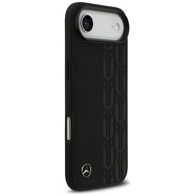 Mercedes Leather Laurel Leaves MagSafe Case for iPhone Air - Black 3