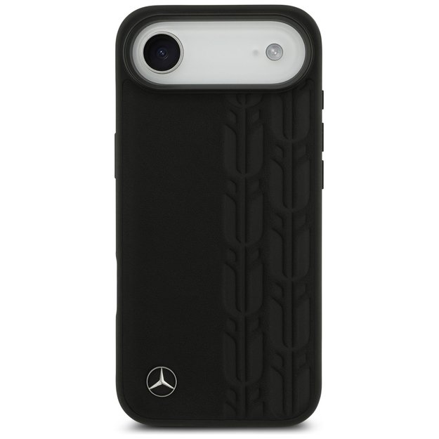 Mercedes Leather Laurel Leaves MagSafe Case for iPhone Air - Black 2