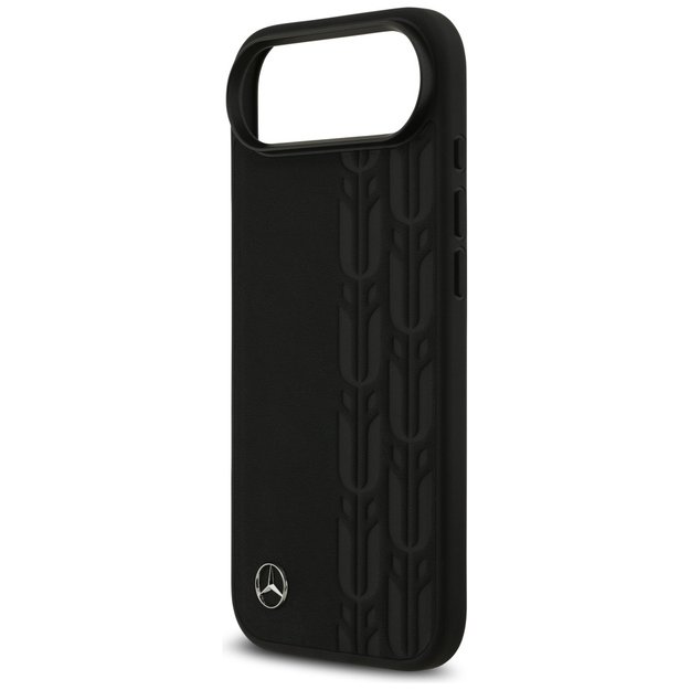 Mercedes Leather Laurel Leaves MagSafe Case for iPhone Air - Black 5