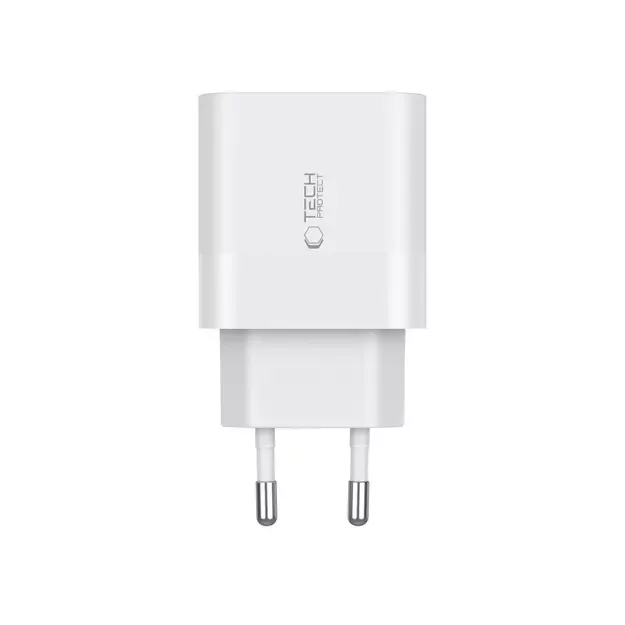 Tech-Protect C20W charger 2x USB-C PD 20W - white 2