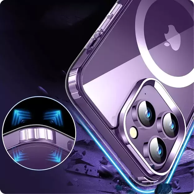Tech-Protect FlexAir Hybrid MagSafe Case for Samsung Galaxy S24 Ultra - Clear 5