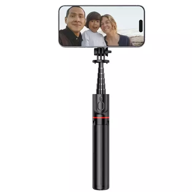 Tech-Protect L06S Bluetooth magnetic selfie stick with MagSafe, remote control, tripod up to 82cm and 360 head - black 14