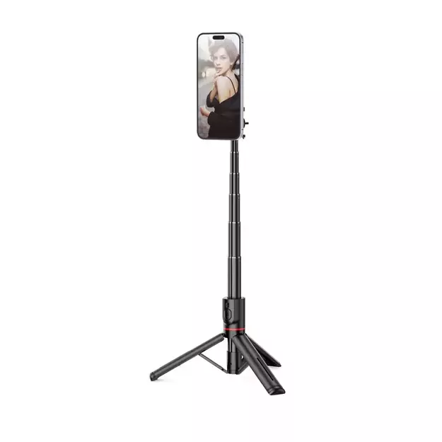 Tech-Protect L06S Bluetooth magnetic selfie stick with MagSafe, remote control, tripod up to 82cm and 360 head - black 10