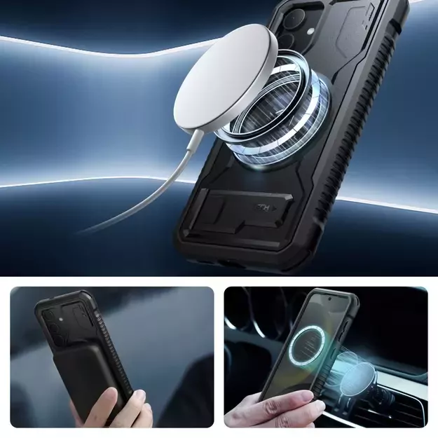 Tech-Protect Kevlar MagSafe+ Case for Samsung Galaxy S24+ - Black 9