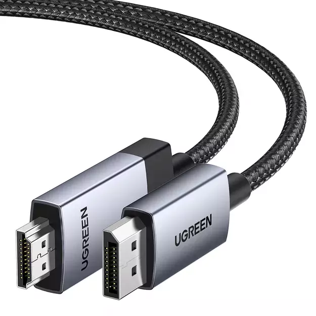 Ugreen DP119 15774 DisplayPort / HDMI 4K 60Hz cable 2m - gray 1