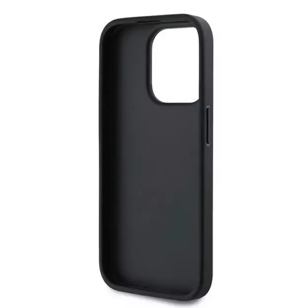 Karl Lagerfeld Diagonal Quilted Script case for iPhone 15 Pro Max - black 6