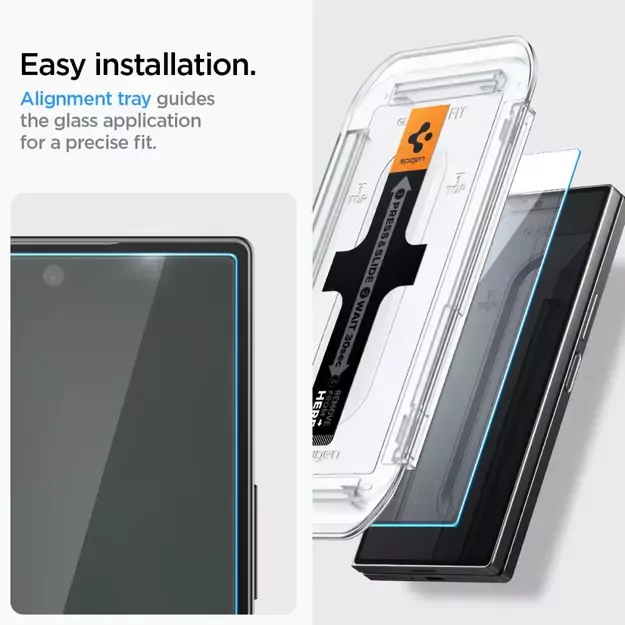 Spigen Glas.tR EZ Fit Tempered Glass for Samsung Galaxy Z Fold 6 - 2 pcs. 26