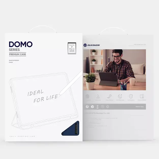 Dux Ducis Domo case with flap and smart sleep for Xiaomi Pad 6 / 6 Pro - blue 16