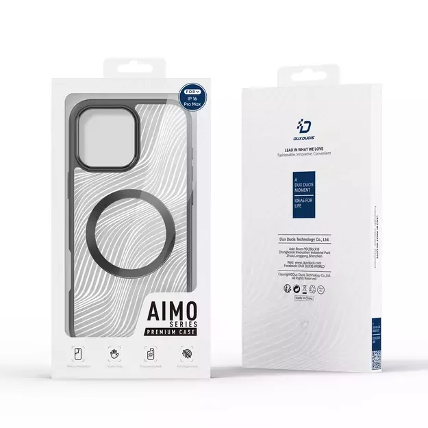 Dux Ducis Aimo Mag case with MagSafe for iPhone 16 Pro Max - black 12