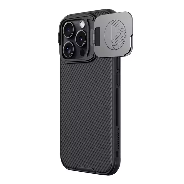 Nillkin CamShield Prop Case for iPhone 16 Pro Max with Camera Cover and Stand - Black 9