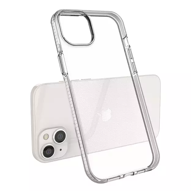 Spring Case case for iPhone 14 Plus silicone case with a frame light pink 5