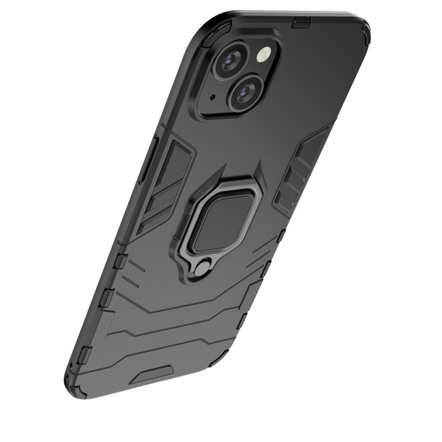 Ring Armor case for iPhone 14 Pro Max armored cover magnetic holder ring black 26