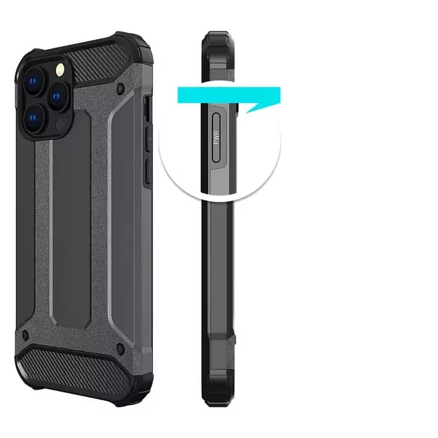 Hybrid Armor case iPhone 14 Pro armored hybrid case black 6
