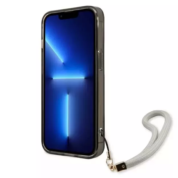 Guess GUHCP13LHTSGSK iPhone 13 Pro / 13 6.1&quot  black/black hardcase Translucent Stap 4