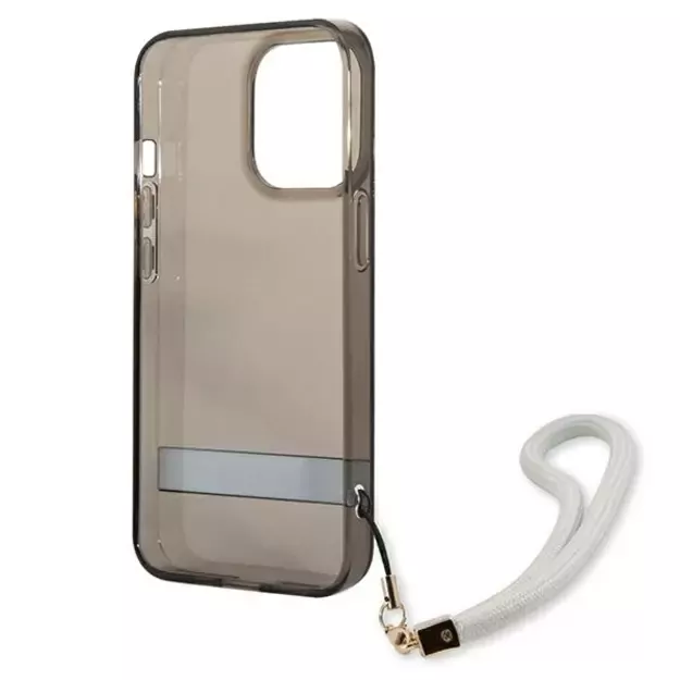 Guess GUHCP13LHTSGSK iPhone 13 Pro / 13 6.1&quot  black/black hardcase Translucent Stap 6